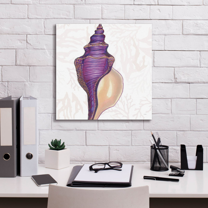 «Shimmering Shells 9» par James Wiens, art mural sur toile, H 18 po x l 18 po