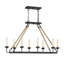 Lustre géométrique de style bougie à 8 lumières Dey