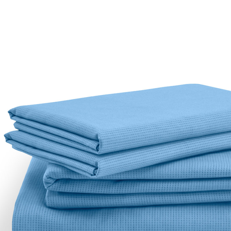Tempur-ProAir Sheet Set, Blue Azure, Full/Double Sheet Set /1 Fitted Sheet/2 Pillowcase