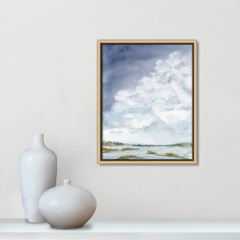 «Clouds Left Print» par Patti Bishop, Naturel, H 15,5 po x l 12,5 po