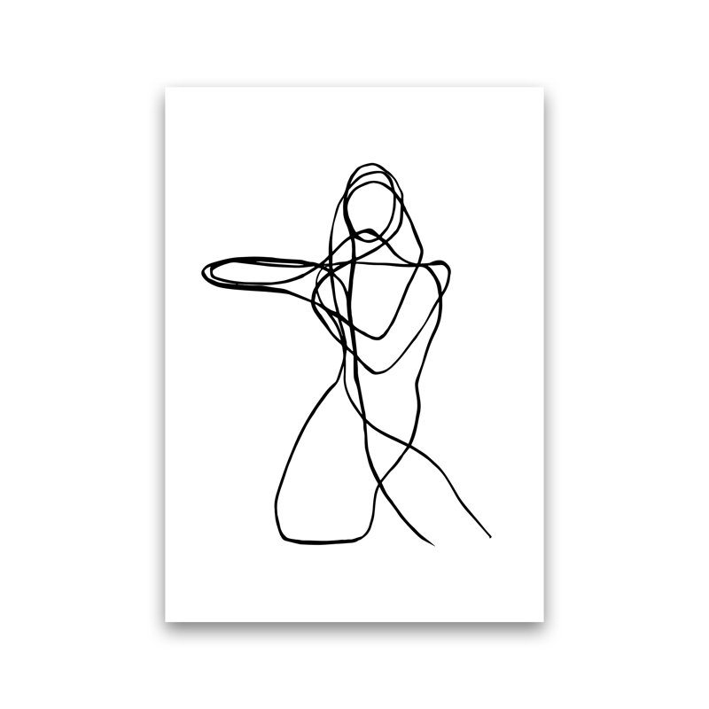 Tangled Lines Female4 by Planeta444 - Print, No Framed, 42cm H x 30cm W x 1cm D