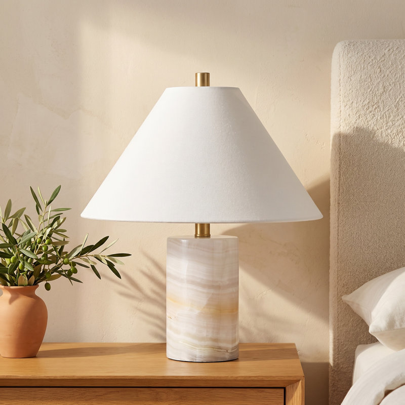 Zofia Naelle 19" Marble Table Lamp