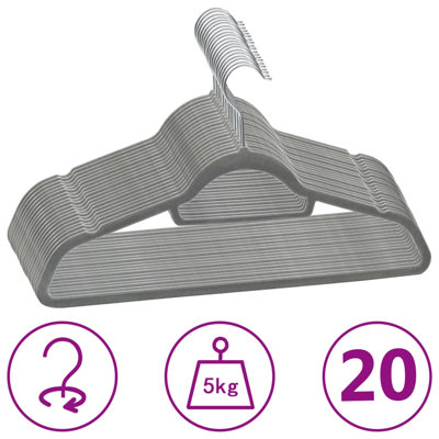 Materse Plastic Non-Slip Standard Hanger