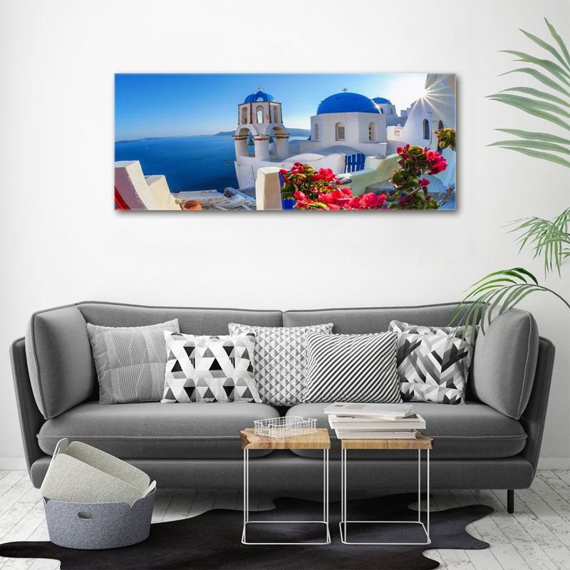 Santorini Greece - Wrapped Canvas Print