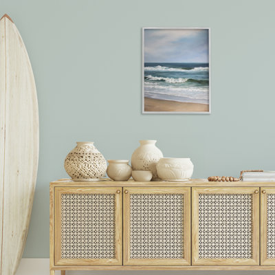 Atlantic Beach Coast, reproduction d'art par estampe numérique, design par Linda Sperrucci