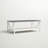 V-Frame Two-Tone Coffee Table with Lower Storage Shelf-514701767-514701764
