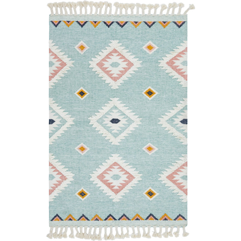 Alenah Wool Southwestern Indoor Rug, Rectangle 5' x 8'
