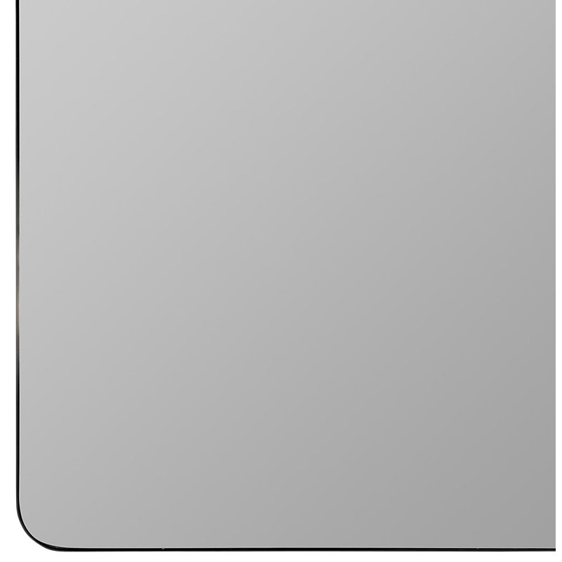 Somerset Accent Mirror, Matte Black, 34" H x 33.75" W