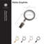 Cambria® Designer Series, diamètre supérieur de 1/8 po de qualité supérieure avec tringle arrière de 5/8 po, tringle à rideaux double non réglable, supports de designer-110409160-110409165