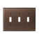 Mulholland 3-Gang Toggle Light Switch Wall Plate