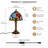 14.17 In Circle Bead Tiifany Style Table Lamp, Colorful Glass Shade Bedside Lamp (E26 Warm Bulb Included)