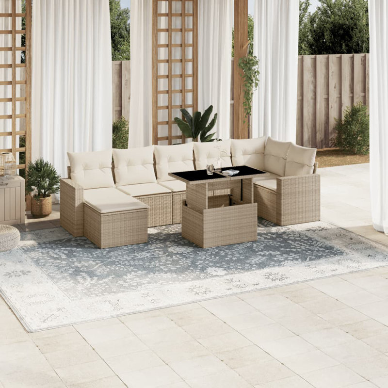 Vidaxl Garden Sofa Set Beige