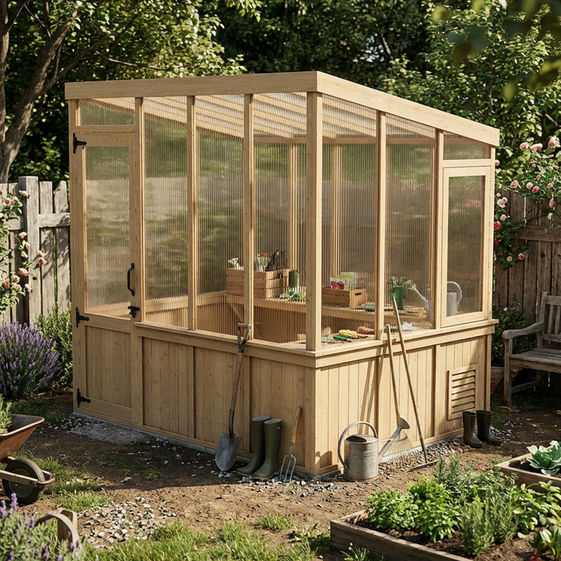 8.14' X 6.14' Walk-In Greenhouse