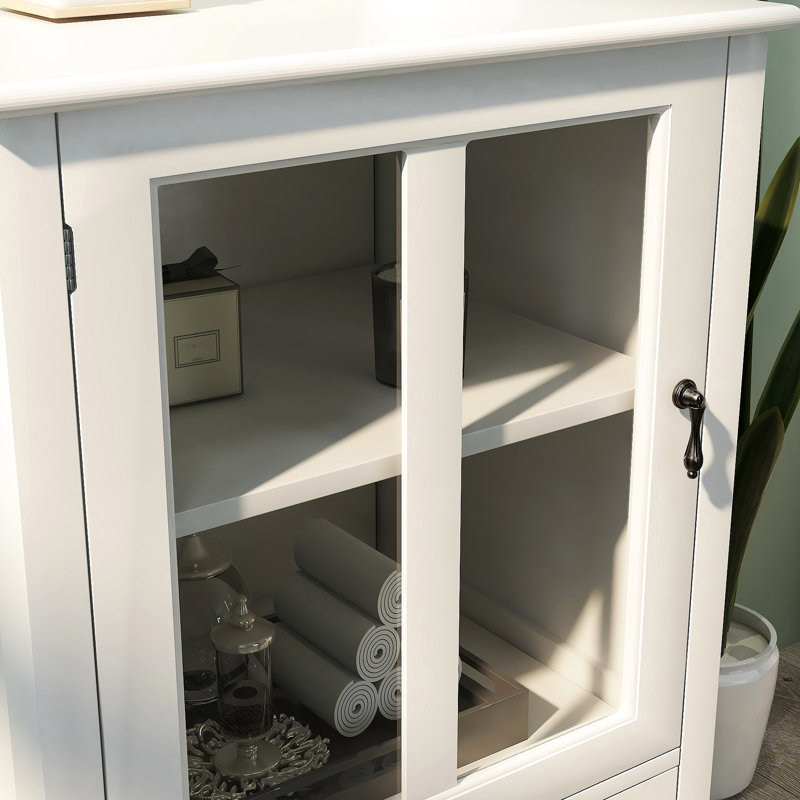 Buffet Buffet en blanc - Intérieur spacieux pour votre rangement et surface facile à nettoyer