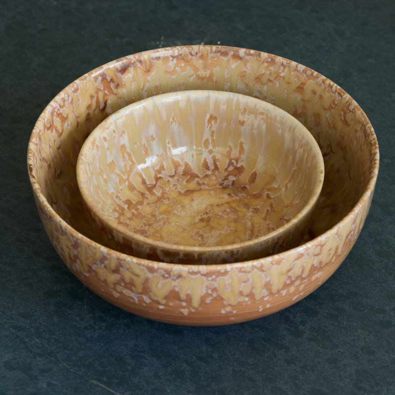 Hanami Stoneware Serving Bowl, Beige