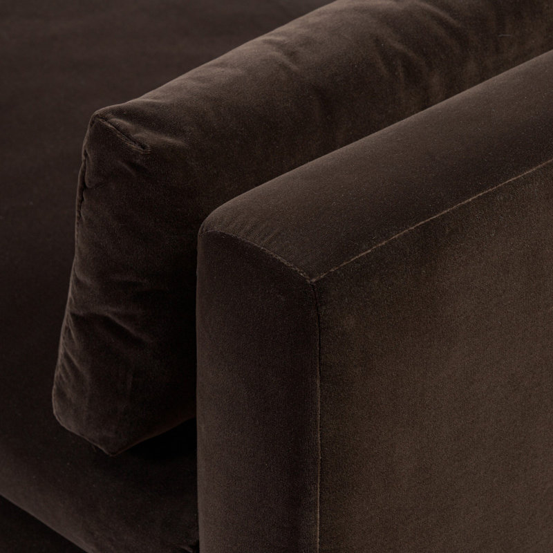 Harlin Sofa-96"-Surrey Cocoa, Surrey Cocoa Performance Velvet