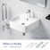 Turner 16" L x 16" W Crisp White Ceramic Square Wall Mount/Vessel Bathroom Sink with Overflow