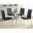 Isolde Chrome 41-inch Dining Table