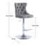 Tabouret de bar pivotant à hauteur réglable Zager-26442931-26442942-61844851