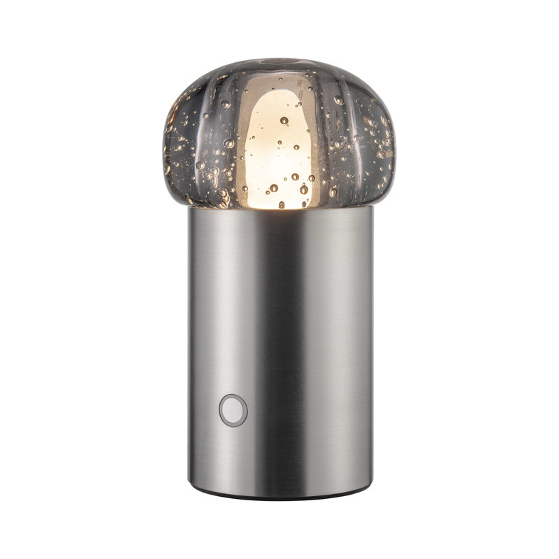 IRIS Metal Globe Lamp, Gunmetal Gray