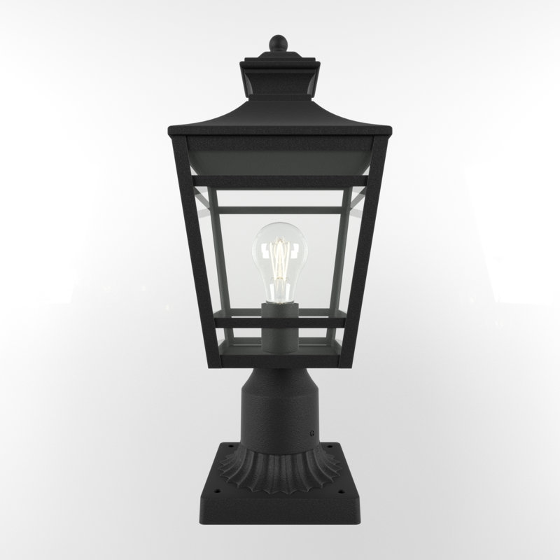Lanternes d'extérieur avec cadre en verre transparent et aluminium
