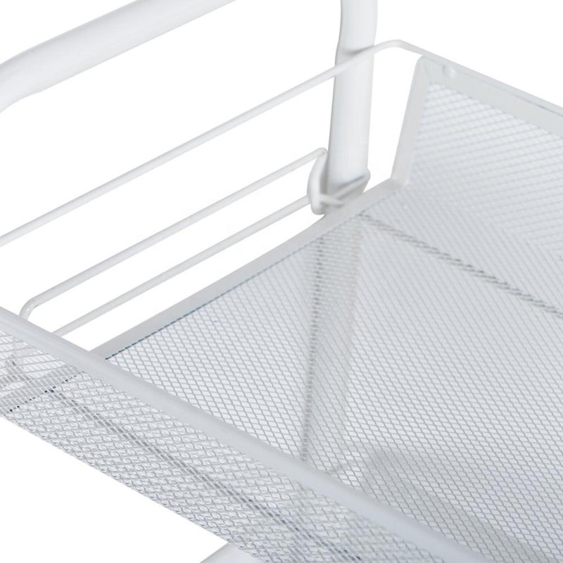 Audri Metal Bathroom Shelves, White