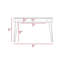 Rectangle Writing Desk Home Office Desk