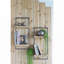 Étagère murale en fer et bois 12 x 6 x 27 po avec deux tablettes