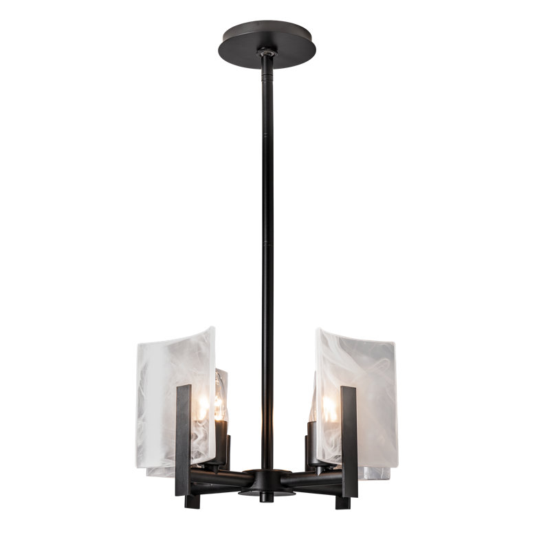 Arc 4 - Light Unique Classic Chandelier, Black