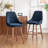 Fabric Bar Stool Modern Barstool With Back & Wood Legs, Counter Height Upholstered Bar Chair For Kitchen Island-39059540