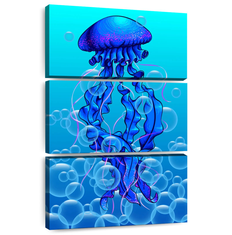 Brampt Jellyfish Bubbles, 32" H x 20" W