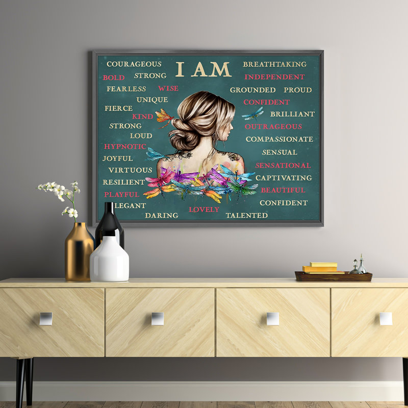 Paysage naturel, art mural, reproduction d'art sur toile, L 16 po x H 12 po, Cadre noir