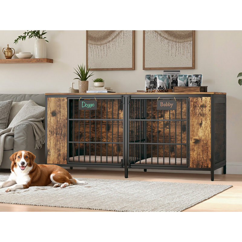 Meuble de rangement pour chien 63 po
