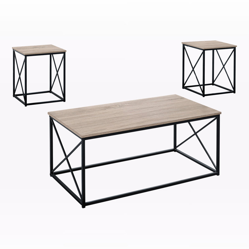 Rikke 3pcs Coffee, Accent, End Table