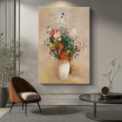 Vase of Flowers -Gallery Wrapped Canvas by Odilon Redon