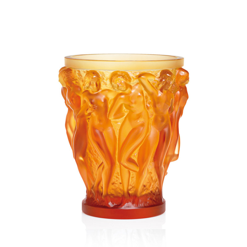 Bacchantes Handmade Crystal Table Vase