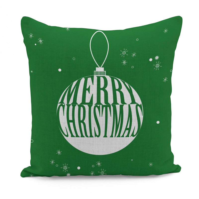Accringt Square Throw Pillow Cover, Green