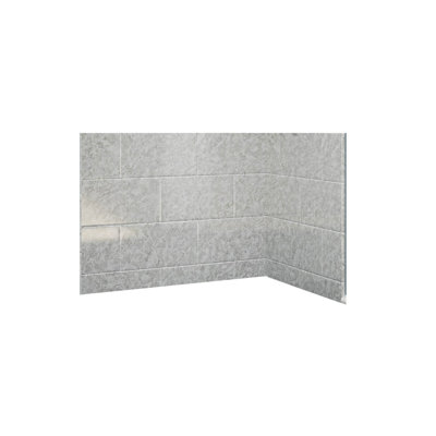 11x20 Tile RidgeStone Shower System with Molded Seat 60"W x 36"D x 96"H