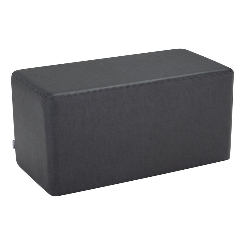 Learniture Structured Rectangle  Stool -Flexible Modular Collaborative Soft Seating For Office, Home, Lounge And School Classrooms With Durable Frame 1011N