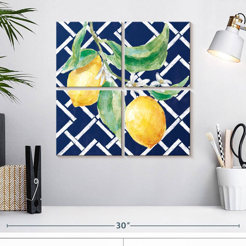 Yarlin Everyday Chinoiserie citrons I, H 18 po x l 18 po