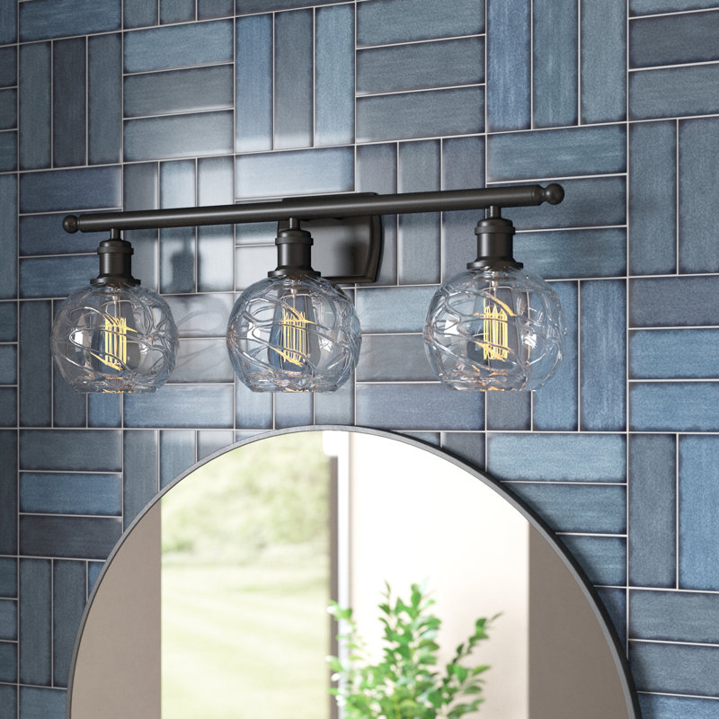 Éclairage pour meuble-lavabo à intensité variable Halvorson, Ampoule DEL 6 watts Vinage, Noir mat