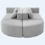 Canapé-lit modulaire Boneless de 114,9 po de style modulaire Boneless-1944177841