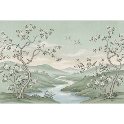 Muted Green Wallpaper Pastel Green Removable Sage Green Wall Decor