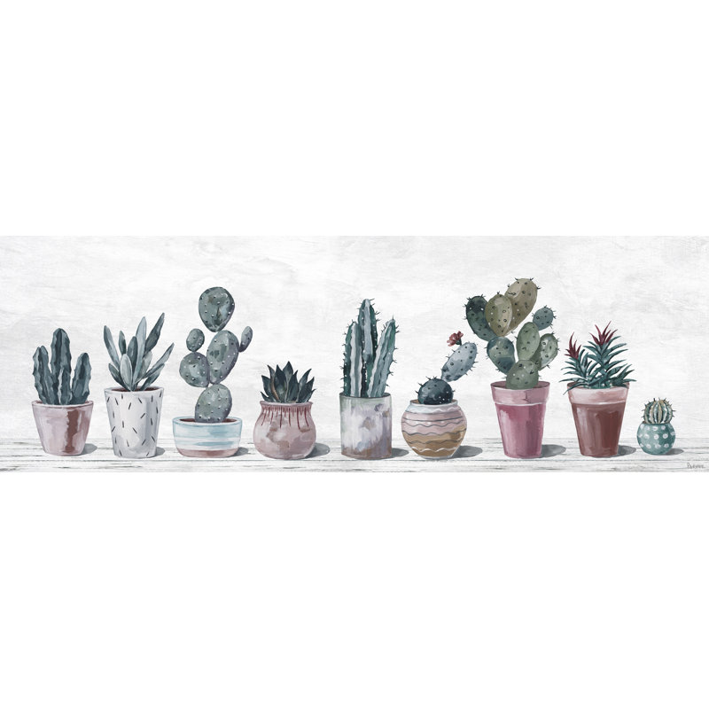 «Succulent Arrangement», reproduction sur toile tendue, H 20 po x l 60 po