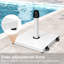 39,33 lb Base de parasol autoportante avec roues, blanc-158440392