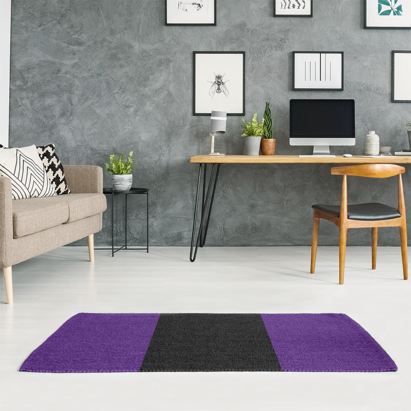 Tapis mauve/noir, Rectangle 4 pi x 6 pi
