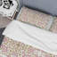 Or et rose damassé - ensemble de housse de couette abstrait - microfibre de polyester-60128704