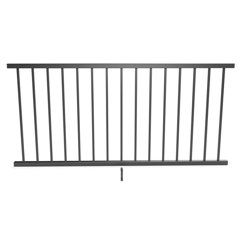 Inspire Railing 32.5-in H Aluminum Level Panel, 32.5" W x 72" W x 2" D, Black