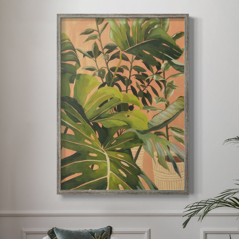 Golden Hour Greenery II, reproduction encadrée - bois massif, H 30 po x l 24 po