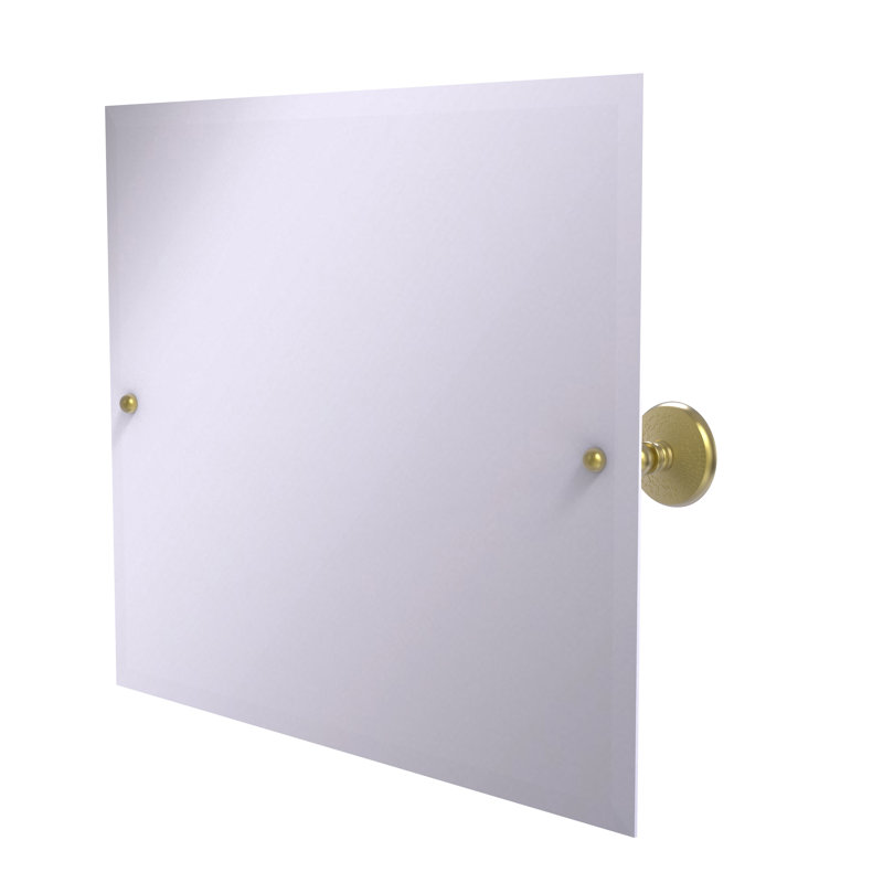 Miroir inclinable rectangulaire à paysage 26 "x 21" Marchmont, 21" H x 26" W, Laiton satiné